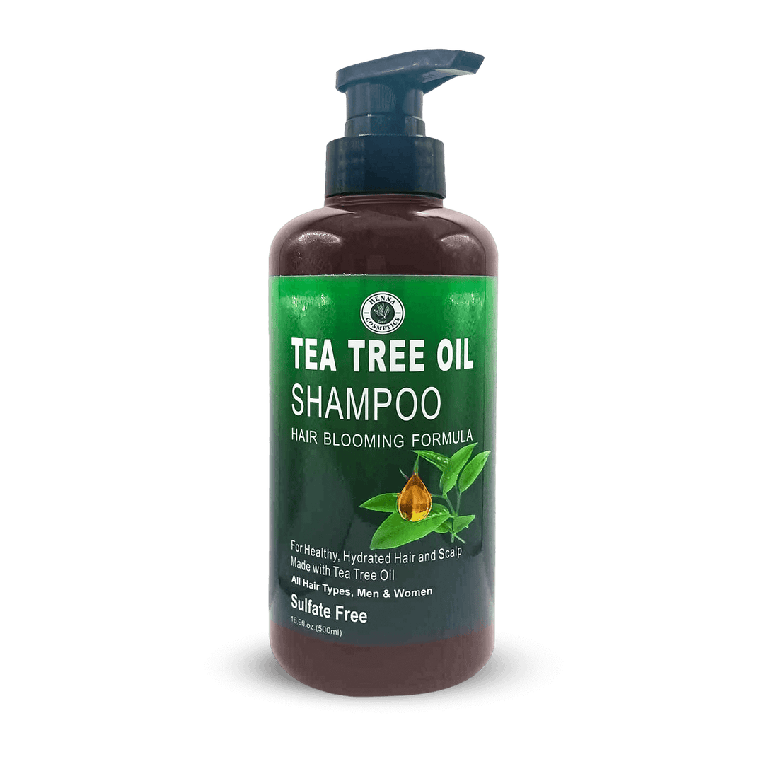 Henna Cosmetics Tea Tree Oil Shampoo, Sulfate Paraben Free, 16.9 fl oz