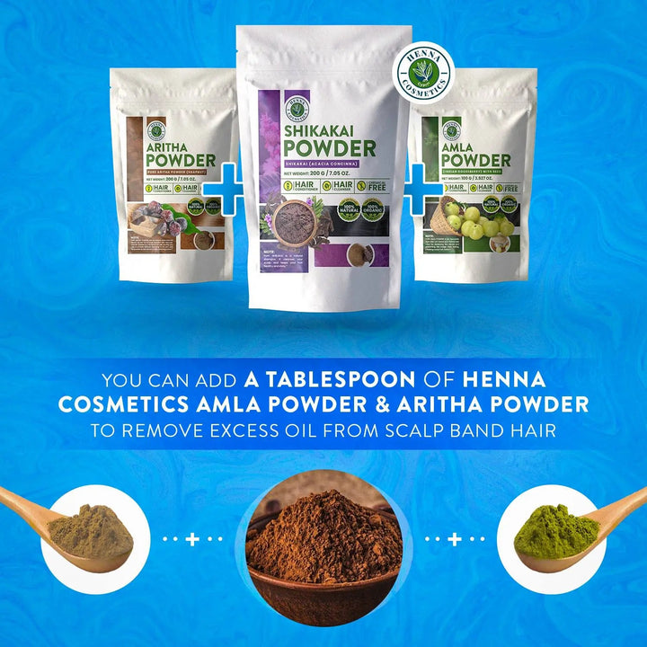 Amla Powder Without Seeds 100 Grams (3.53 oz.) Hair and Skin Supplement - Henna Cosmetics