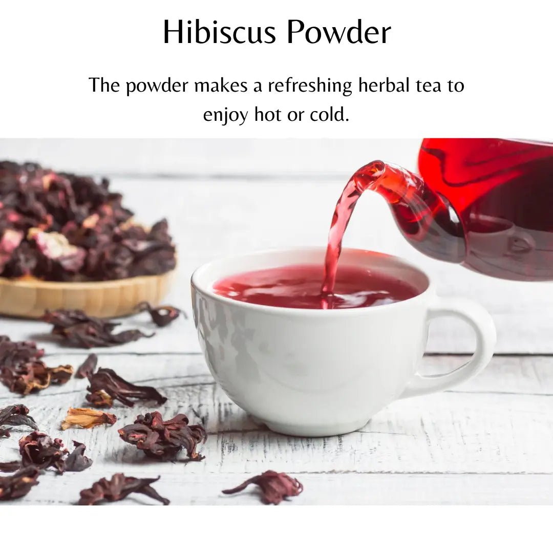 Hibiscus Powder 100 Grams (3.53 oz.) Herbal Supplement for Tea, Skin and Hair