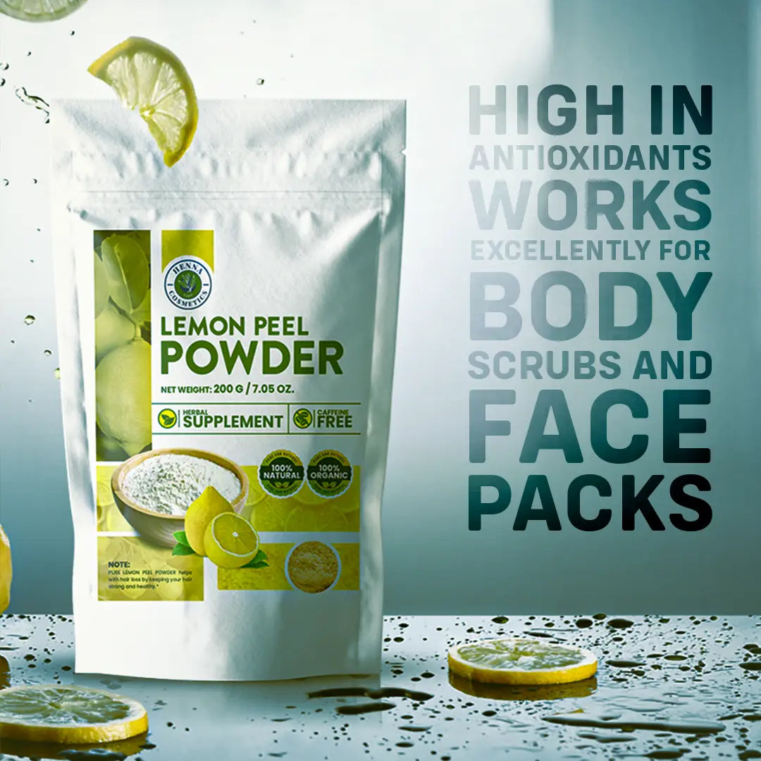Lemon Peel Powder 200 Grams (7.05 oz.)  Skin and Hair Supplement
