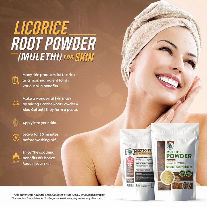 Licorice Root Powder (Mulethi) 100 Grams (3.53 oz.) Herbal Supplement