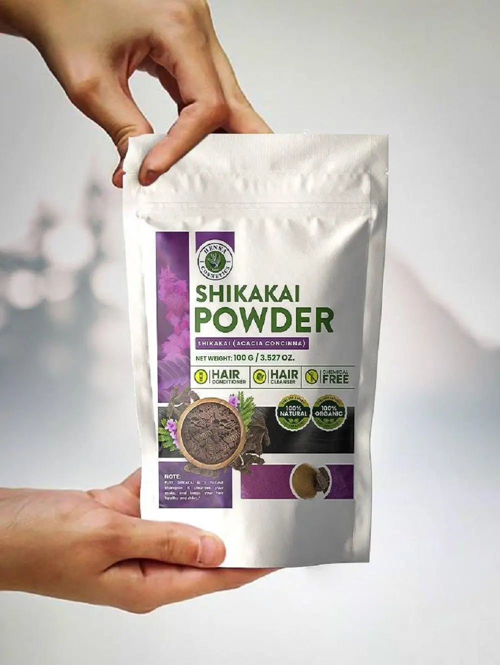 Shikakai Powder (Acacia Concinna) 100 Grams (3.53 oz.) Hair Cleanser