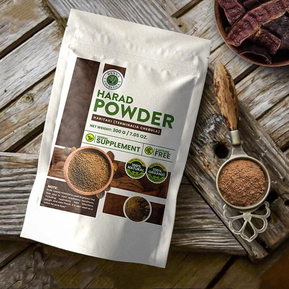 Harad Powder/Terminalia Chebula/Haritaki - Herbal Supplement, Pure |  200 Grams/ (7.05 Ounces) - Henna Cosmetics Cypri®