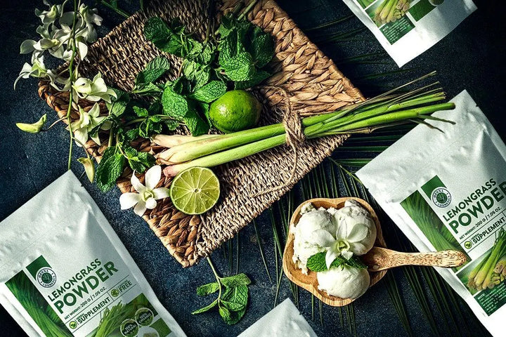 Lemongrass Powder, 100% Organic Raw and Vegan, Herbal Supplement |200 Grams/ (7.05 Ounces)| Henna Cosmetics - Henna Cosmetics