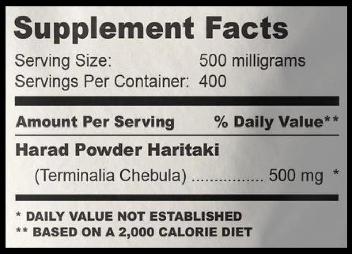 Harad Powder 200 Grams (7.05 oz.) Herbal Supplement