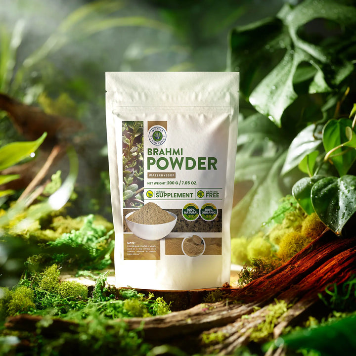 Brahmi Powder 200 Grams (7.05 oz.) Herbal  Supplement