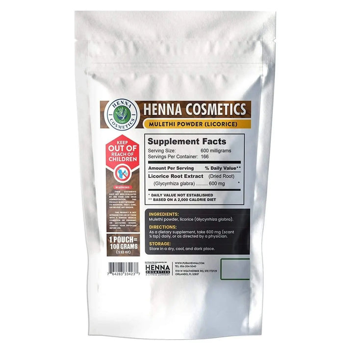 Licorice Root Powder (Mulethi) 100 Grams (3.53 oz.) Herbal Supplement
