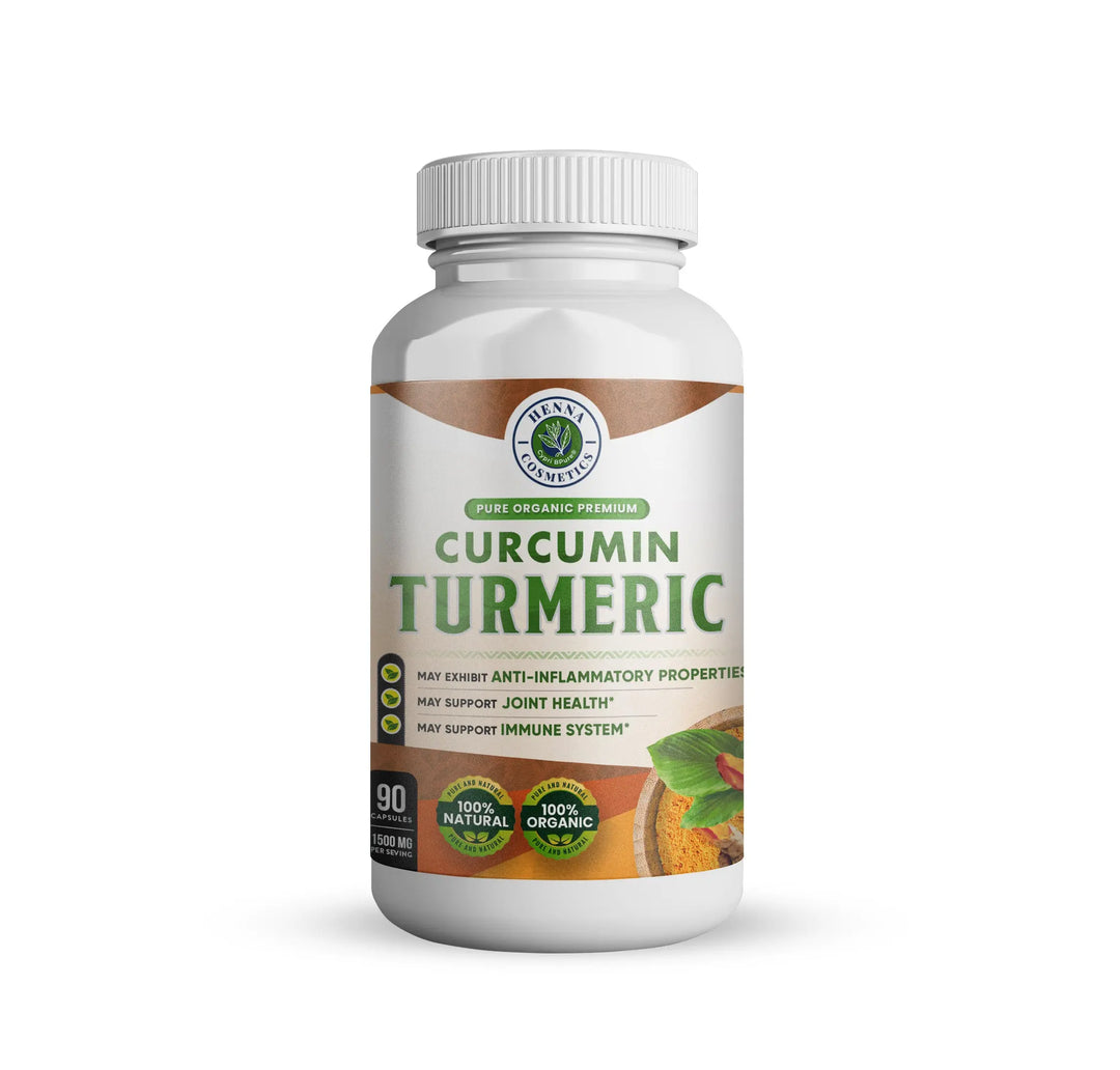 Turmeric Curcumin 1500 mg (90 Capsules) with Black Pepper - for Joints and Inflammatory Support