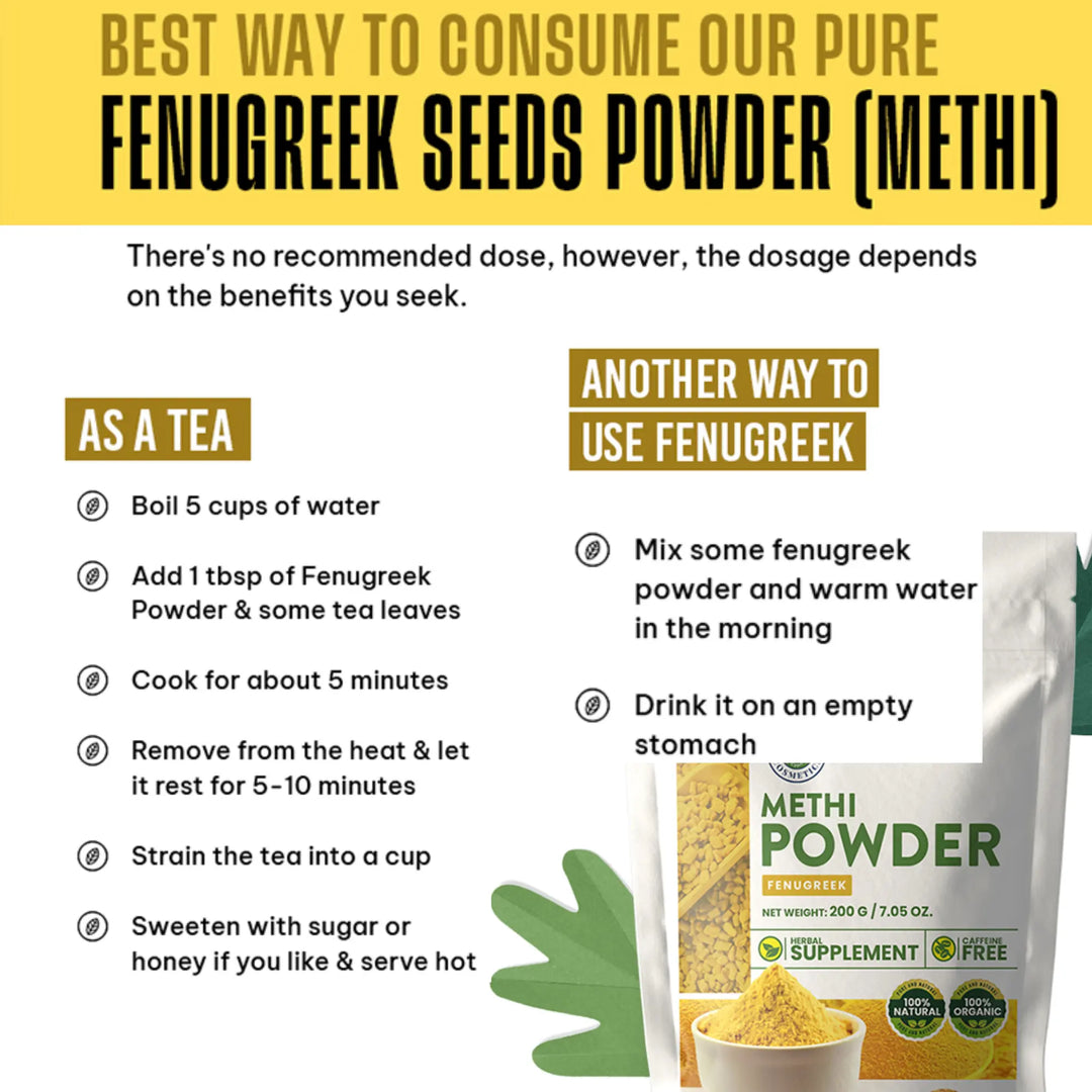 Fenugreek Powder (Methi) 100 Grams (3.53 oz.) Herbal Supplement