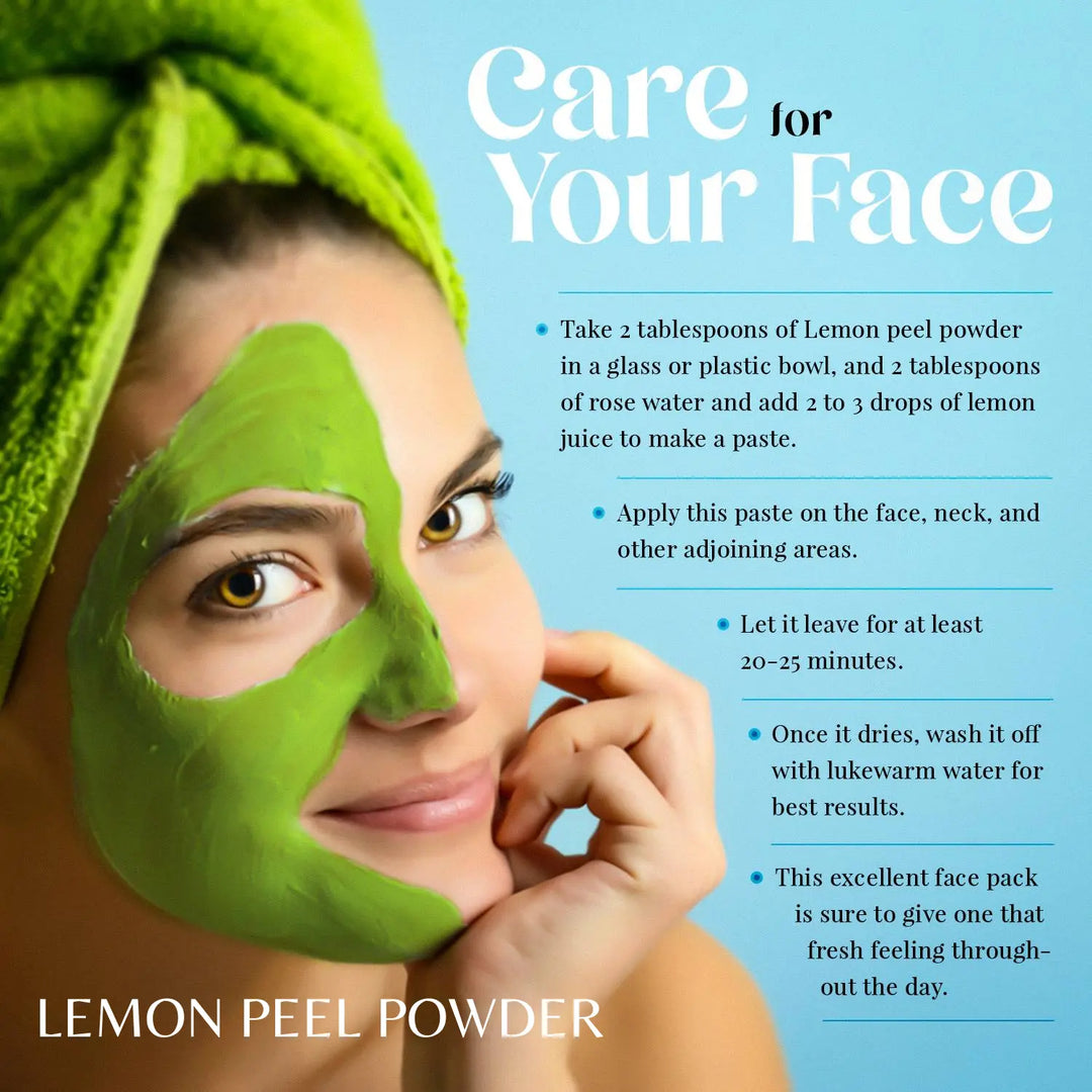 Lemon Peel Powder 200 Grams (7.05 oz.)  Skin and Hair Supplement