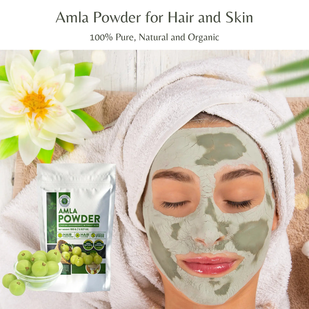 Amla Powder Without Seeds 100 Grams (3.53 oz.) Hair and Skin Supplement