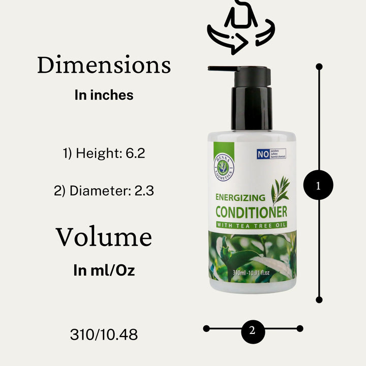 Tea Tree Oil Shampoo and Conditioner Set | Sulfate Free, Paraben Free  | 10.4 FL oz. Each