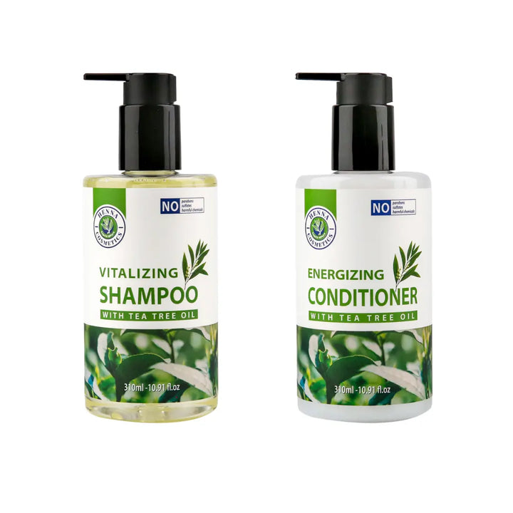 Tea Tree Oil Shampoo and Conditioner Set | Sulfate Free, Paraben Free  | 10.4 FL oz. Each