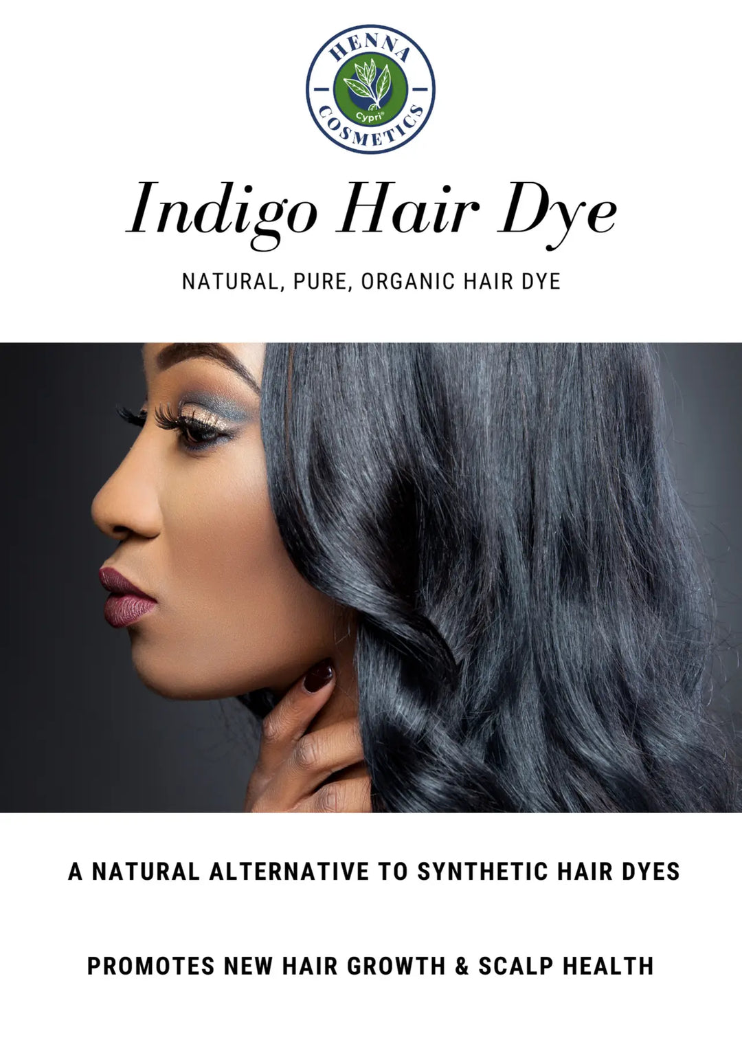 Pure Henna Powder, Hair Dye 100 Grams + Pure Indigo Powder 100 Grams. (Bundle for Gray Hair)
